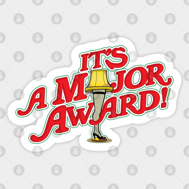 It's a Major Award!  A Christmas Story Leg Lamp Sticker by PistolPete315